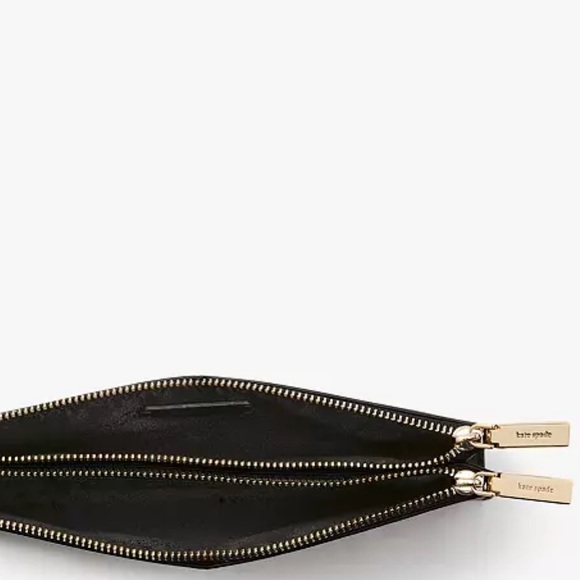 KATE SPADE Madison Double Zip Wristlet BLACK COLOR - Picture 10 of 14
